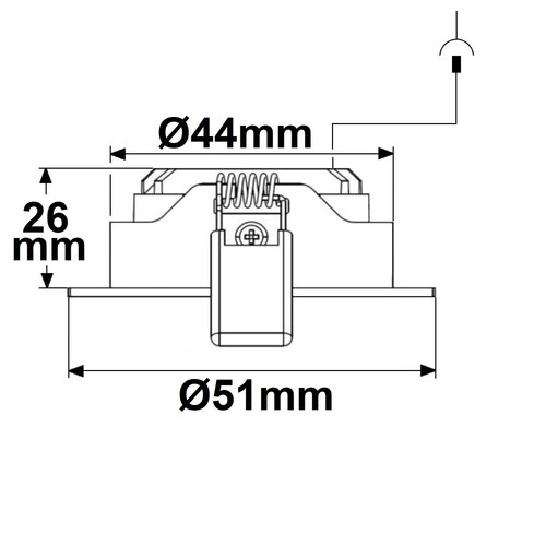 115630 Isoled LED Einbauleuchte MiniAMP Alu gebürstet Produktbild Additional View 1 L