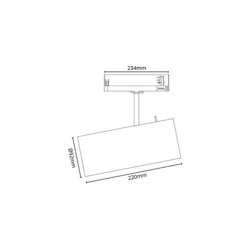 320851 SG Leuchten TUBE PRO 3-T WHITE 4000K Produktbild Additional View 1 L