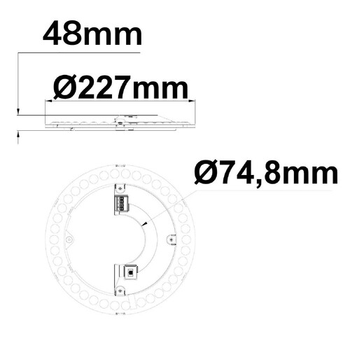 116004 Isoled LED Umrüstplatine 227mm, 15W, 160 lm/W, mit Haltemagnet, Color 3 Produktbild Additional View 1 L