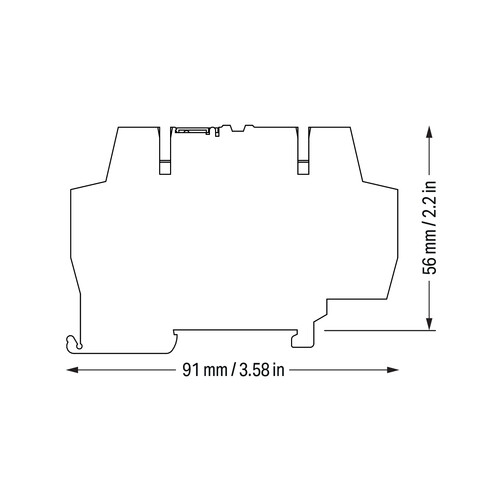 792-801 Wago Überspannungsschutzmodul für Signaltechnik,Nennspannung DC 24 V, Produktbild Additional View 2 L