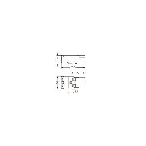 770-292/082-000 Wago Stecker,2- polig,Kod. B,pink Produktbild Additional View 1 L