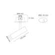 320708 SG Leuchten TUBE MICRO R weiß 700lm 3000K Ra98 Phasenabschnitt Produktbild Additional View 1 S