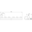 5ST37770 Siemens Stiftsa.schiene kompakt, 10mm2 Anschluss 3p/N Kompaktge Produktbild Additional View 2 S
