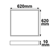 115712 Isoled LED Panel Pro Line 625 UGR < 19 4H/8H Produktbild Additional View 1 S