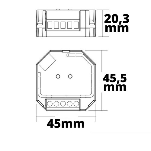 115064 Isoled DALI-2 DT6 / Push Phasenabschnitt-Dimmer Produktbild Additional View 1 L
