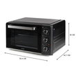 DO1107GO Domo Backofen 28l 1500W Ober/Unterhitze bis 230 Grad Produktbild Additional View 7 S