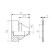 G502-1012-00 Jacob Dichtungsdurchführung EPDM RAL7001 Loch/Di mm 12,5 Produktbild Additional View 1 S