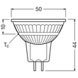 4099854456572 Ledvance LED MR163536 DIM 3.4W 927 GU5.3 P Produktbild Additional View 2 S