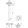 105462 Dehn Distanzhalter D 16mm L 1270mm Al m. PA-Element D 27mm inkl. MV Produktbild Additional View 2 S