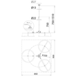 105467 Dehn Variables Dreibeinstativ gr.m.PA-Element f. HVI-power-Leitung D  Produktbild Additional View 2 S