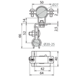 202860 Dehn Dachleitungshalter NIRO für Metalldächer mit Rundstehfalz für HVI-L Produktbild Additional View 2 S