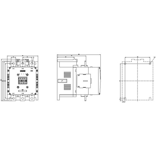 3RT1075-2XB46-0LA2 Siemens Schütz, AC- 3e, 200kW/400V, DC 24V, 0,7-1,25*Us, 2S Produktbild Additional View 3 L