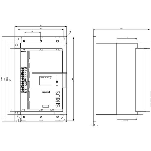 3RW5226-1AC15 Siemens SIRIUS Sanftstarter 200-600V 77A, AC 110-250V  Produktbild Additional View 3 L