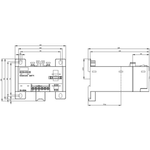 3UF7113-1AA01-0 Siemens Strom- /Spannungserfassungsmodul V2, 20-200A,  Produktbild Additional View 3 L