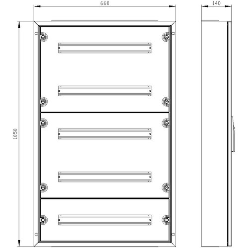 8GK2042-3KL21 Siemens ALPHA 125 UNIVERSAL, Wandverteiler, Aufputz, mit  Produktbild Additional View 2 L