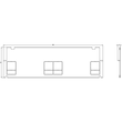 8GK9525-0KK23 Siemens ALPHA 630 Universal, Trennwand waagerecht, Breite Produktbild Additional View 2 S