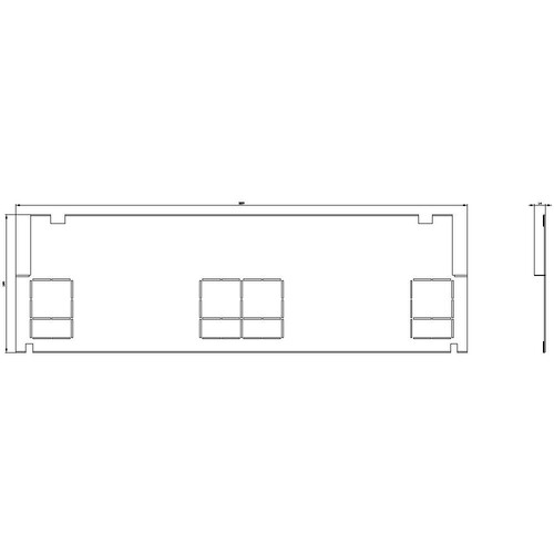 8GK9525-0KK23 Siemens ALPHA 630 Universal, Trennwand waagerecht, Breite Produktbild Additional View 2 L