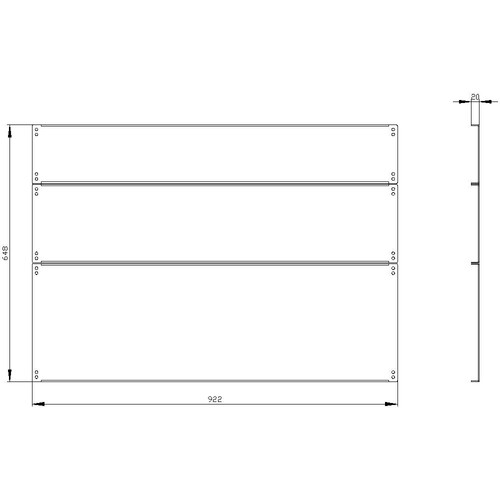 8MF1008-2UB22-0 Siemens SIVACON, Boden, IP30, T: 800 mm, B: 1000 mm, verzinkt Produktbild Additional View 2 L