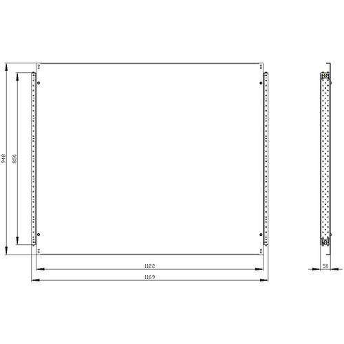 8MF1020-2AF20 Siemens SIVACON, Fachboden, T: 1000 mm, B: 1200 mm, verz Produktbild Additional View 2 L