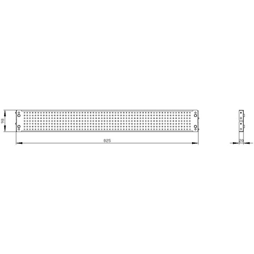 8MF1190-2AM12-0 Siemens SIVACON, Montageblech, Befestigung mit Winkel, g Produktbild Additional View 2 L