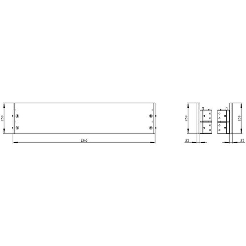 8MF1220-2CR Siemens SIVACON, Sockel, für Schränke mit front-und rückseitiger Tür Produktbild Additional View 2 L