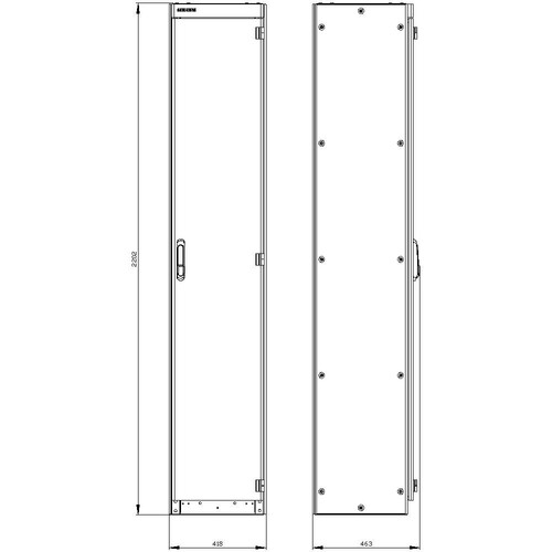 8MF1244-3BS5 Siemens SIVACON, Schaltschrank-Leergehäuse, nach IEC 622 Produktbild Additional View 2 L