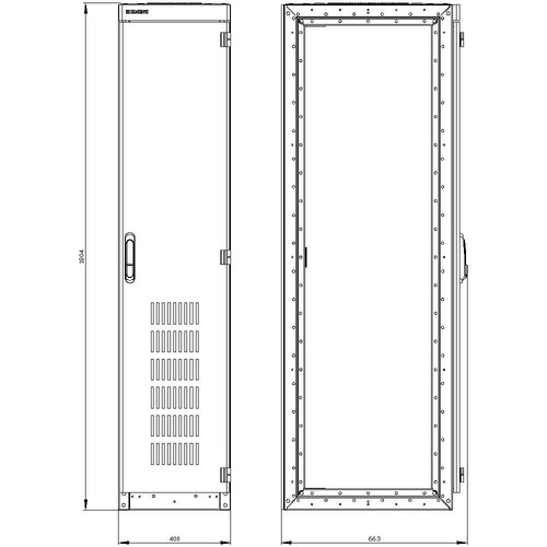 8MF1846-3VR4 Siemens SIVACON, Schaltschrank-Leergehäuse, ohne Seitenw Produktbild Additional View 2 L
