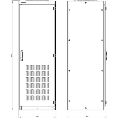 8MF1866-3VS4 Siemens SIVACON, Schaltschrank-Leergehäuse, nach IEC 622 Produktbild Additional View 2 L