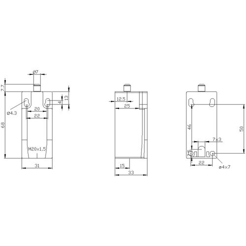 3SE5212-0KC05-1AJ0 Siemens Positionsschalter, Metallg. EN50047, 31 Produktbild Additional View 3 L