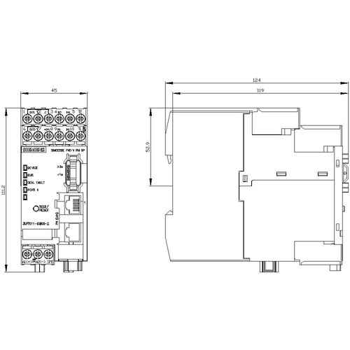 3UF7011-1AB00-2 Siemens Grundgerät SIMOCODE pro V PN GP, Ethernet/PROFINET Produktbild Additional View 3 L