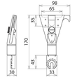 766059 Dehn Adapter m. Zahnkupplung für 3M Animal Guard L 170mm Produktbild Additional View 2 S