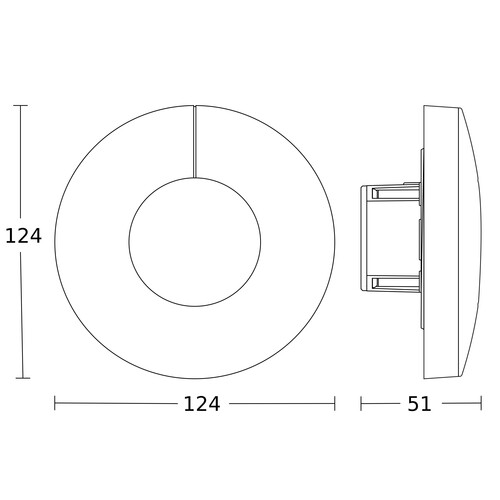 058340 Steinel Lichtsensor DUAL-R KNX V3.1 UP Produktbild Additional View 1 L