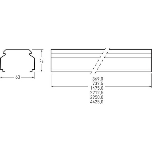 7582300 Trilux Lichtbänder-Tragprofile 765... E-Line Next Fix Silber 0 Produktbild Additional View 2 L