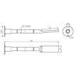 419041 Dehn Kupfer-Kabel-Erdungsbrücke H07V-K mit Anschlussplatte M16 und Lasc Produktbild Additional View 2 S