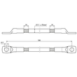 419260 Dehn Stahlseil-Erdungsverbinder beidseitig mit Kabelschuh D 17mm L 500mm Produktbild Additional View 2 S