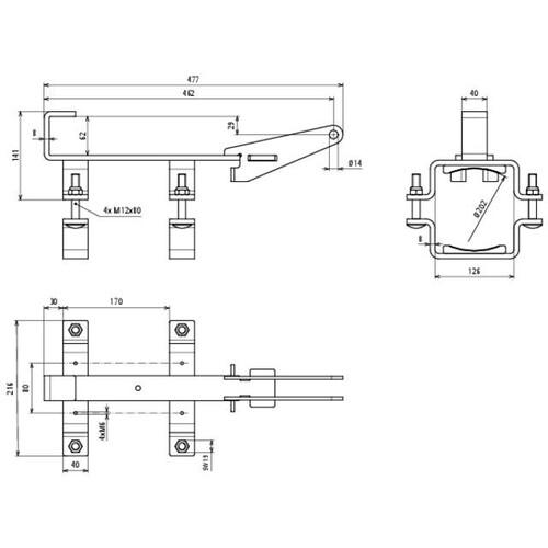 600060 Dehn Hammeraufnahme St/tZn für Hilti TE 3000 AVR Produktbild Additional View 2 L