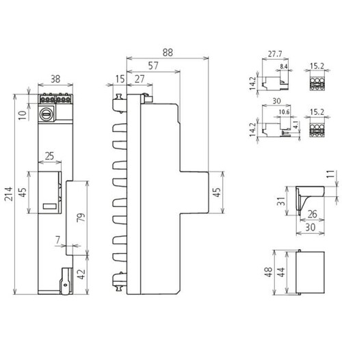 909631 Dehn Kombi-Ableiter Typ1+2+3 DEHNshield ZP 2 SG für TT und TN-S-Syst Produktbild Additional View 3 L