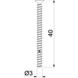 2003279 Obo ZA 40-GS-S Geräteschraube für Unterputz/Hohlwand Ø3,2mm,40mm Stah Produktbild 1 S