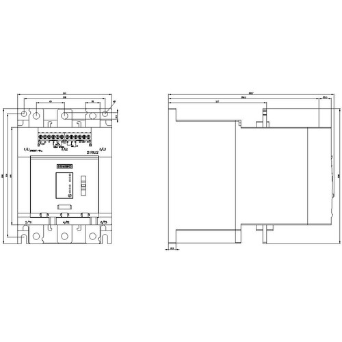 3RW5076-6AB05 Siemens SIRIUS Sanftstarter 200-600 V 470 A, AC/DC 24  Produktbild Additional View 3 L