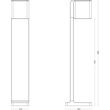 079284 Steinel LED Außenleuchte GL 80 C ANT Produktbild Additional View 1 S
