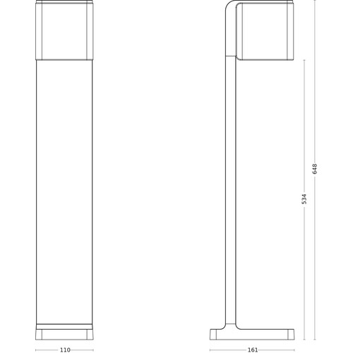 079284 Steinel LED Außenleuchte GL 80 C ANT Produktbild Additional View 1 L