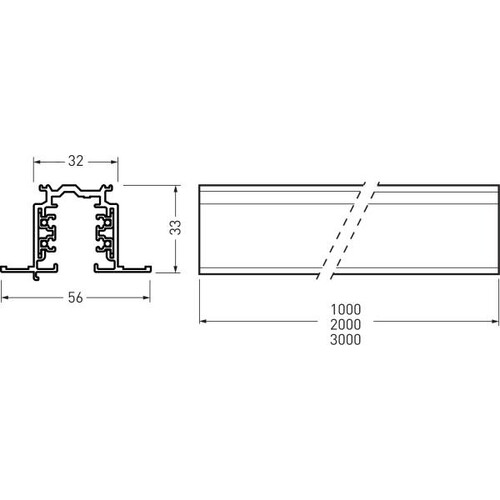 7945100 Trilux Stromschiene Stromschienen weiß Produktbild Additional View 2 L