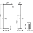 7941258 Trilux Standleuchten LuceoS S Prismen schwarz 90W 14500lm Wide reduce Produktbild Additional View 2 S