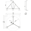 107391 Dehn Dreibeinstativ klappbar mit Halbschale für Rohre D40/50mm Radius 13 Produktbild Additional View 2 S