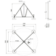 107491 Dehn Vierbeinstativ klappbar mit Halbschale für Rohre D40/50mm Radius 13 Produktbild Additional View 2 S