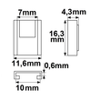 115763 Isoled Clip-Verb. mit Kabel Universal (max. 5A) Produktbild Additional View 1 S