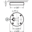 8202063 Trilux Wand und Deckenleuchten Olisq R Diffusor weiß rund ETBLE 18W 20 Produktbild Additional View 2 S