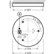 8219340 Trilux Wand und Deckenleuchten Olisq R Diffusor weiß rund ET 35W 3800l Produktbild Additional View 2 S