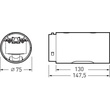 8091300 Trilux Elektrisches Zubehör Tugra grau Produktbild Additional View 2 S