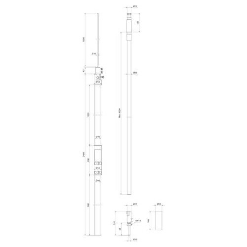 819675 Dehn HVI light plus mit Stützrohr -SET-D 40 mm L 3400 mm Produktbild Additional View 2 L